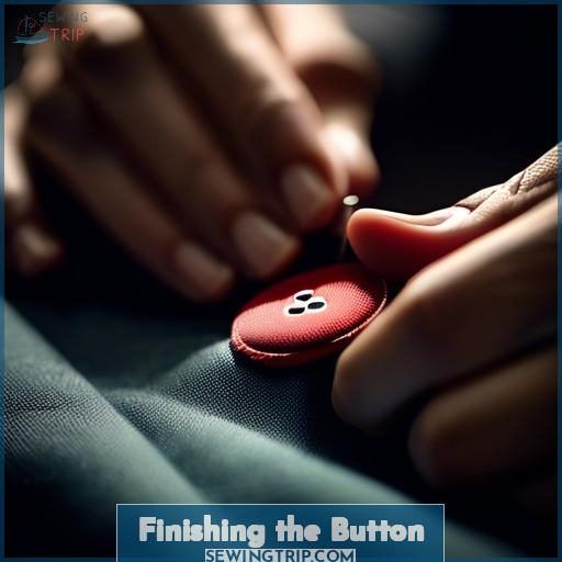 Finishing the Button Finishing the Button