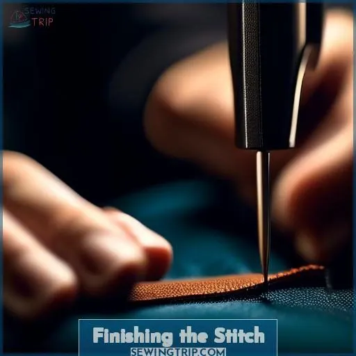 Finishing the Stitch