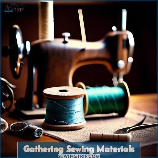 Gathering Sewing Materials