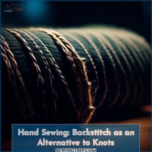 Hand Sewing: Backstitch as an Alternative to Knots