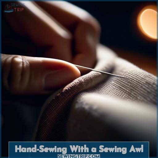 Hand-Sewing With a Sewing Awl