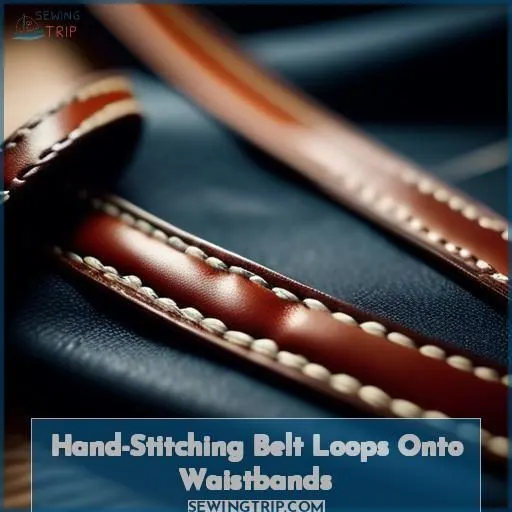 Hand-Stitching Belt Loops Onto Waistbands