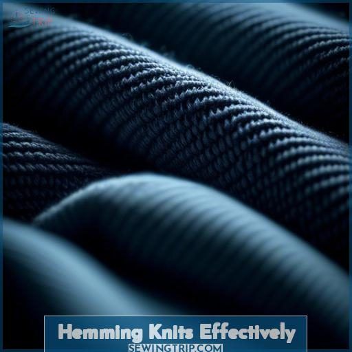 Hemming Knits Effectively