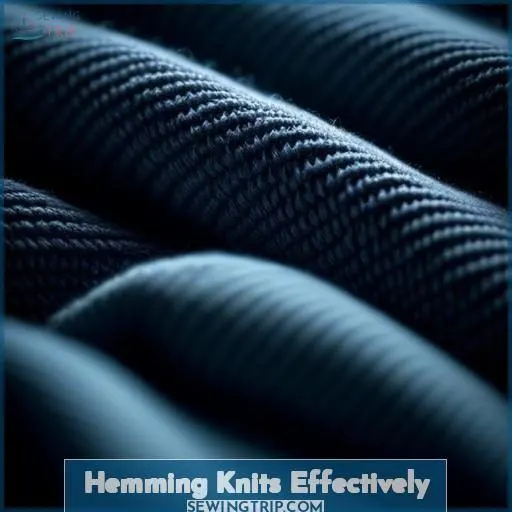 Hemming Knits Effectively