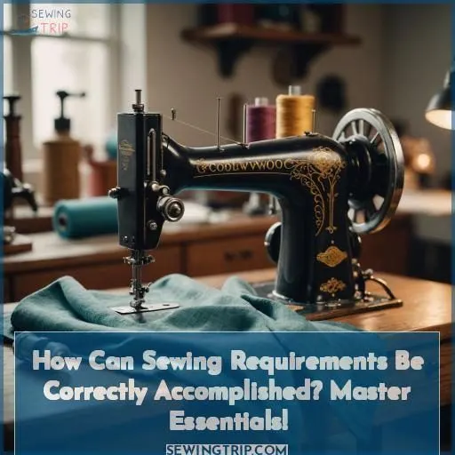 how can sewing requirements be correctly accomplished