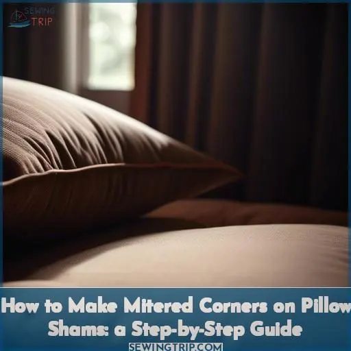how do you make a mitered corner on a pillow