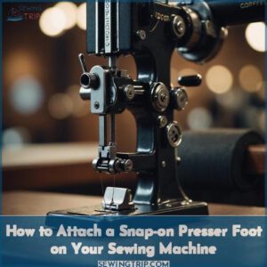how to attach a snap on presser foot