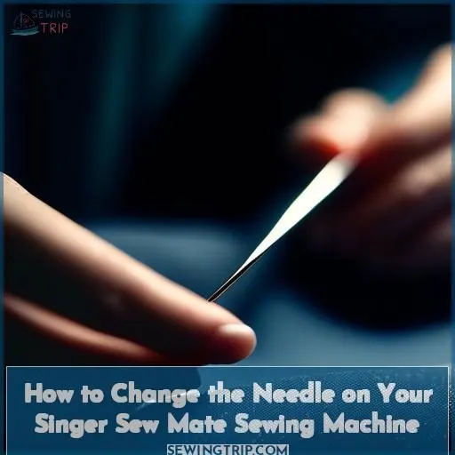 how to change needle on singer sew mate