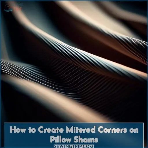 How to Create Mitered Corners on Pillow Shams