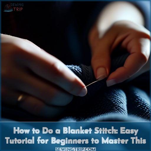 how to do a blanket stitch