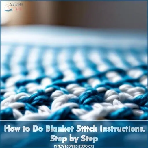 How to Do Blanket Stitch Instructions, Step by Step