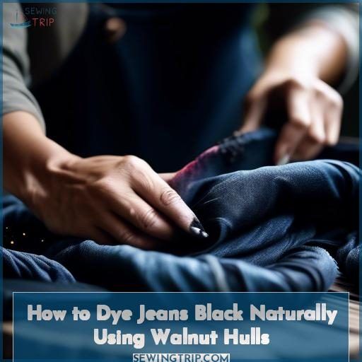 How to Dye Jeans Black Naturally Using Walnut Hulls