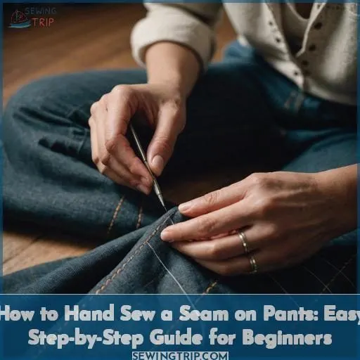 how to hand sew a seam on pants