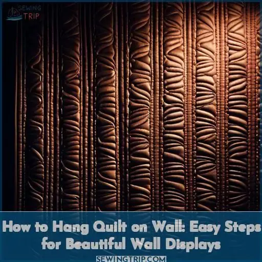 how to hang quilt on wall