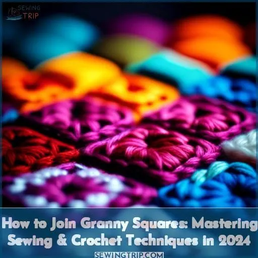 how to join granny squares by sewing