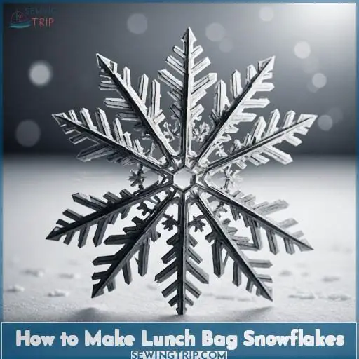 How to Make Lunch Bag Snowflakes