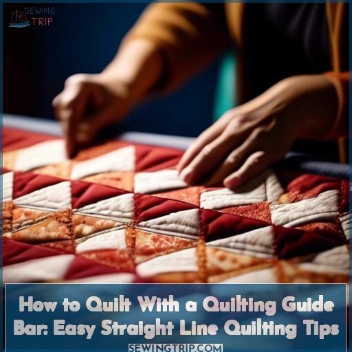 How to Quilt With a Quilting Guide Bar Easy Straight Line Quilting Tips