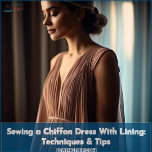 how to sew a chiffon dress with lining
