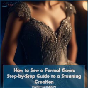 how to sew a formal gown
