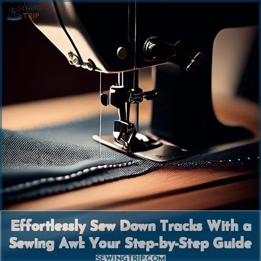 how to sew down a track
