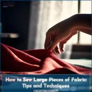 how to sew large pieces of fabric