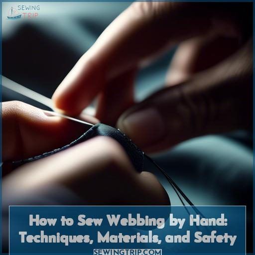 how to sew webbing by hand