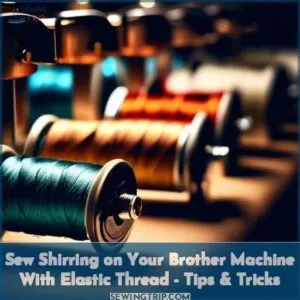 how to use elastic thread in a brother sewing machine
