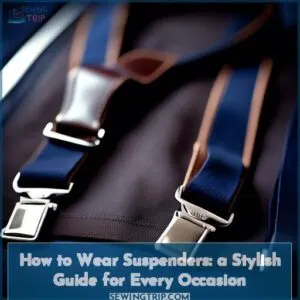 how to wear suspenders