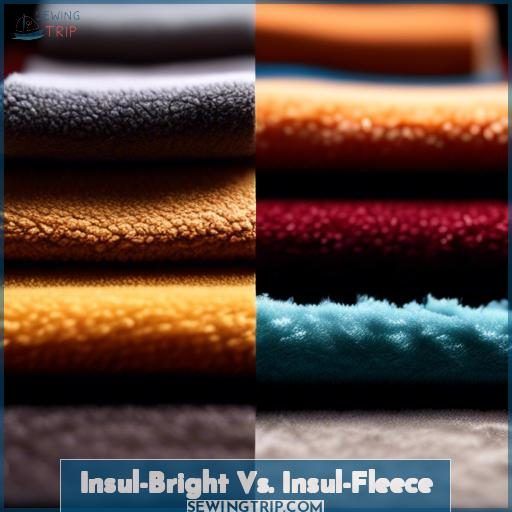 Insul-Bright Vs. Insul-Fleece