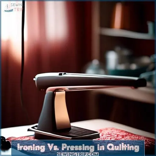 Ironing Vs. Pressing in Quilting