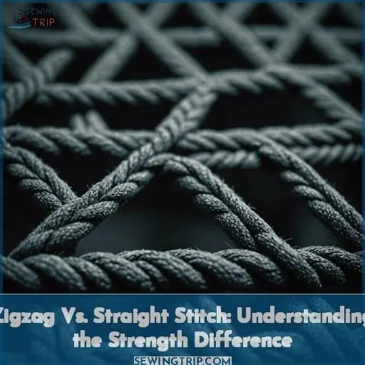 is a zigzag stitch stronger than a straight stitch