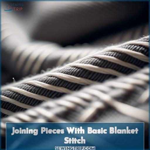 Joining Pieces With Basic Blanket Stitch