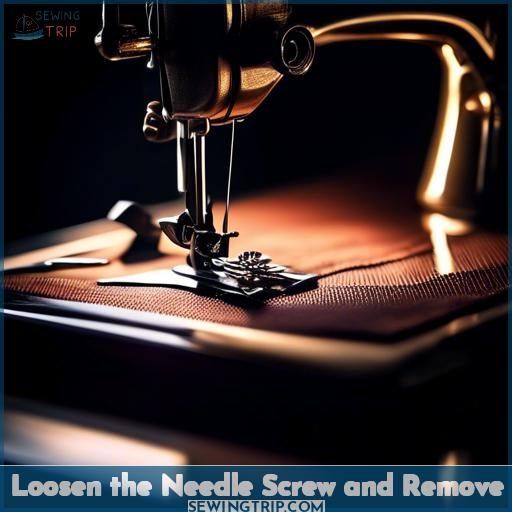 Loosen the Needle Screw and Remove