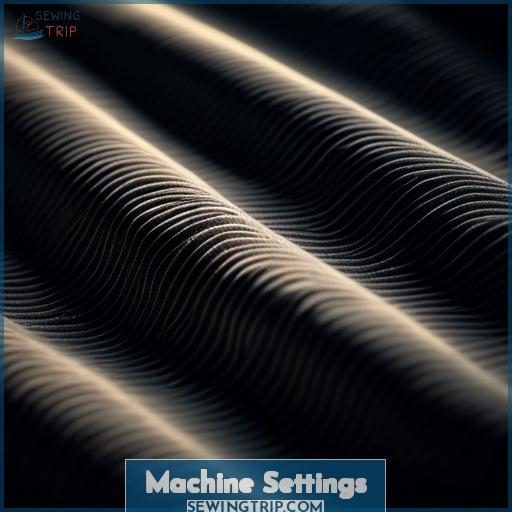 Machine Settings Machine Settings