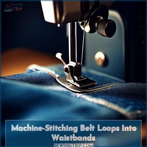 Machine-Stitching Belt Loops Into Waistbands