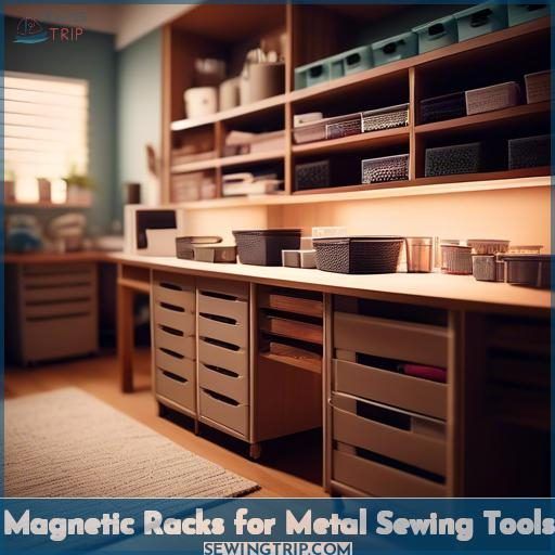 Magnetic Racks for Metal Sewing Tools