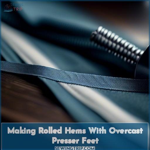 Making Rolled Hems With Overcast Presser Feet
