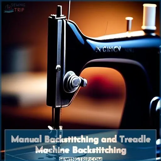 Manual Backstitching and Treadle Machine Backstitching
