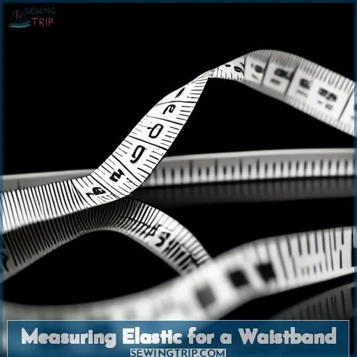 Measuring Elastic for a Waistband