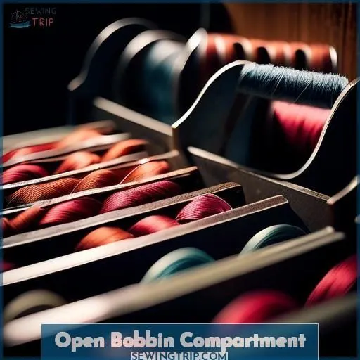 Open Bobbin Compartment