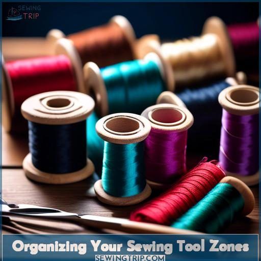 Organizing Your Sewing Tool Zones