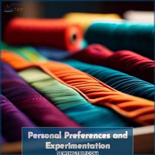 Personal Preferences and Experimentation
