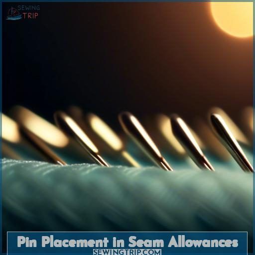 Pin Placement in Seam Allowances