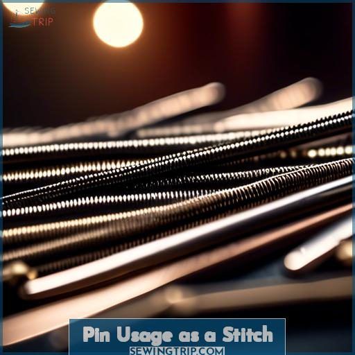 Pin Usage as a Stitch