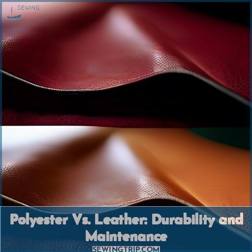 Polyester Vs Leather Exploring Durability, Maintenance & Style Choices