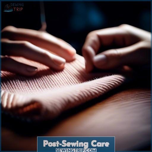 Post-Sewing Care