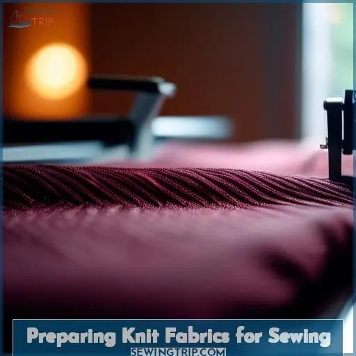 Preparing Knit Fabrics for Sewing