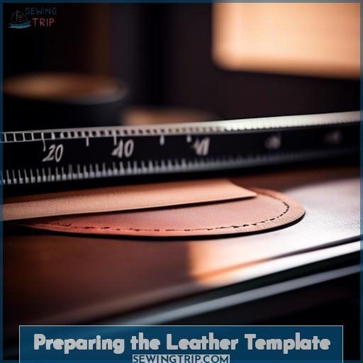 Preparing the Leather Template
