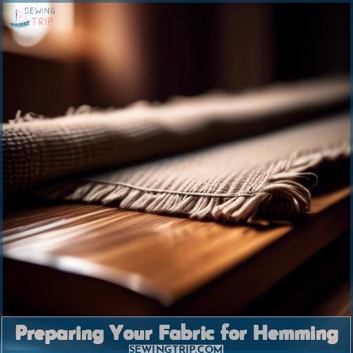 Preparing Your Fabric for Hemming