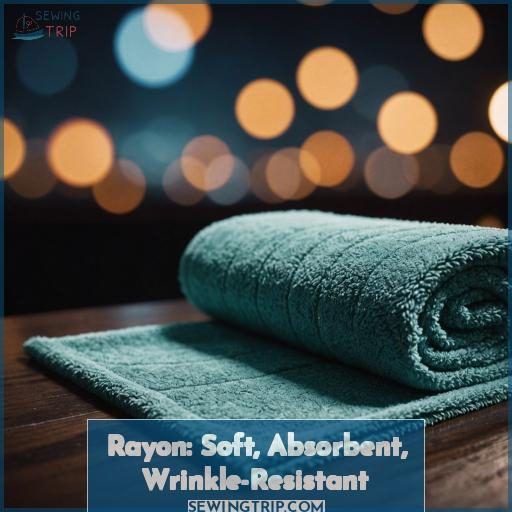 Rayon: Soft, Absorbent, Wrinkle-Resistant